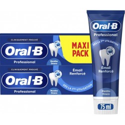 ORAL-B Dentifrice Professional Email Renforcé lot de 2 tubes 75ml