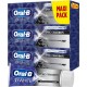 ORAL B Dentifrice 3D White Charbon Fraîcheur Menthe Poivrée lot de 3 tubes de 75ml
