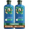 HERBAL ESSENCES Shampoing Réparation Huile D'argan Vegan lot de 2 flacons de 250ml