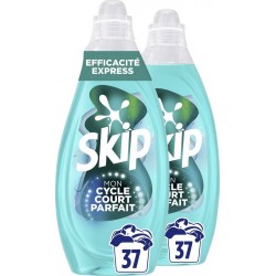 SKIP Lessive Liquide Mon cycle Court Parfait Efficacité Express lot de 2 bidons