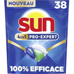 SUN Capsules Lave-vaisselle 4-en-1 Pro Expert 38 capsules