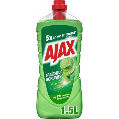 AJAX Nettoyant Ménager Multi-Usages Dégraissant Agrumes 1,5L