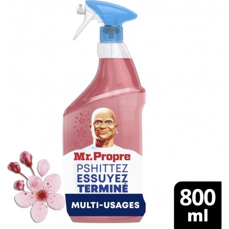 MR PROPRE Nettoyant Ménager Multi-Usages Dégraissant Fleurs de Cerisier 800ml