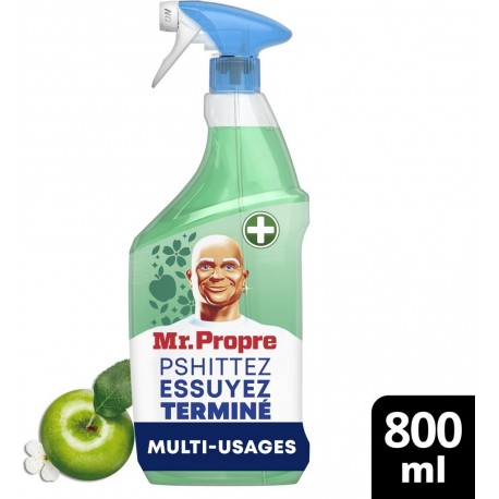 MR PROPRE Nettoyant Ménager Multi-Surfaces Désinfectant Pomme 800ml