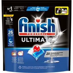FINISH Capsules Lave-vaisselle Ultimate All In 1 pack de 26 capsules
