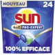 SUN Capsules Lave-vaisselle Pro Expert 4 En 1 24 capsules