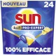 SUN PRO-EXPERT Capsules Lave-Vaisselle Citron 24 capsules