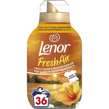 LENOR Adoucissant Concentré Fresh Air Soleil Tropical le bidon de 504ml