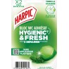 HARPIC Bloc WC Adhésif Hygienic Fresh Brise Pin Eucalyptus 1 étui de 2 bloc