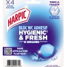 HARPIC Bloc Wc adhesif Hygiènic & Fresh Parfum Brise Marine 4 blocs