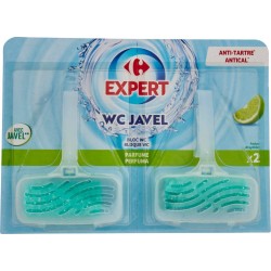 CRREFOUR EXPERT Bloc WX javel lot de 2 blocs de 40g