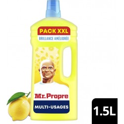 MR PROPRE Nettoyant Ménager Sol Multi-Usages Citron d'Eté le bidon de 1,5L