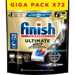 FINISH Capsules Lave-vaisselle Ultimate + pack de 72 capsules