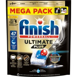 FINISH Capsules Lave-vaisselle Ultimate + pack de 47 capsules