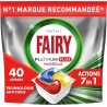 FAIRY Tablette lave-Vaisselle Platinum Plus Tout en 1 Filtre Nettoyé + Anti-Terne 40 tablettes