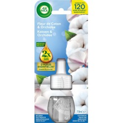 AIR WICK Désodorisant Recharge Électrique Fleur de Coton et Orchidée la recharge de 19ml