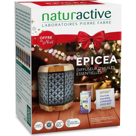 NATURACTIVE Diffuseur Epicea à l'Huiles Essentiellesd'Oranger Doux Bio le diffuseur
