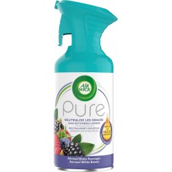 AIR WICK Spray Aérosol Désodorisant Pure Essentielles Baies Sauvages 250ml