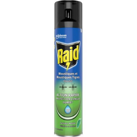 RAID Anti-Moustiques Spray Senteur Herbal 300ml