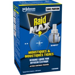 RAID Anti-Moustiques Recharge Sans Parfum Action Continue 1 recharge