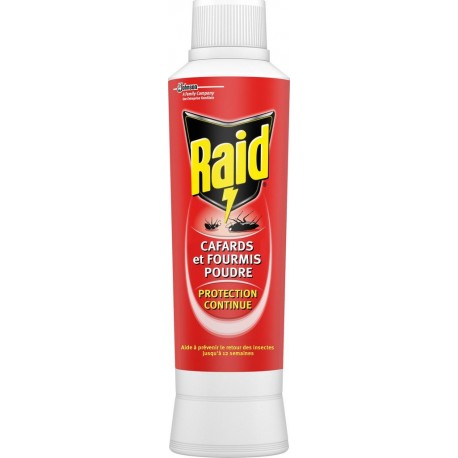 RAID Insecticide Poudre Max Contre Cafards et Fourmis 250g