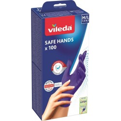 VILEDA Gants de ménage Safe hands M/L Le lot de 100 100 gants