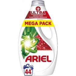 ARIEL Lessive liquide Ultra Dètachant le bidon de 1980ml