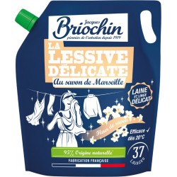 JACQUES BRIOCHIN Lessive liquide Savon de Marseille Linge Délicat 1,7L