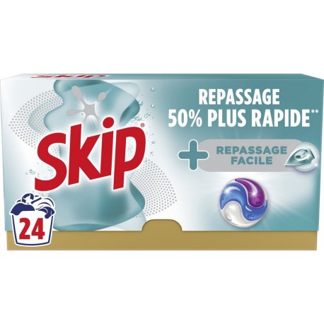 SKIP Lessive capsules Repassage Facile 24 capsules