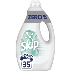 SKIP Lessive liquide Zéro % Sans parfum Et Colorants le bidon de 1,47L