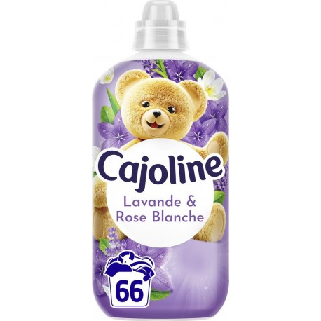 CAJOLINE Adoucissant Concentré Lavande et Rose blanche le bidon de 1386ml