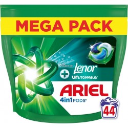 ARIEL Lessive Capsule 4in1 Pods Lenor Unstoppables 44 capsules