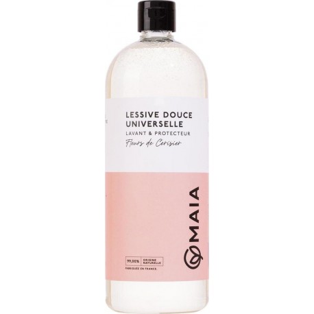 MAIA Lessive Liquide concentré Fleur de Cerisier le bidon de 1L