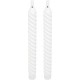 Atmosphera Lot De 2 Bougies Batons Twist Aloe Blanc 115g