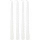 Atmosphera 4 Bougie-bâtons Twist Many Blanc 180g