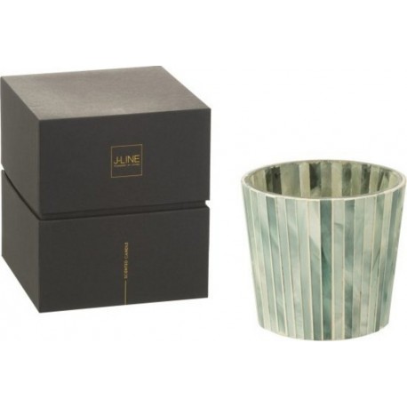 Clair Bougie Parfumée Bleu 12x12x11.5 Cm