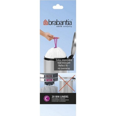 Brabantia Rouleau De 20 Sacs Poubelles C 10/12l 245343