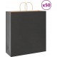 Vidaxl Sacs En Papier 50 Pcs Avec Poignées Noir 45x17x48 Cm