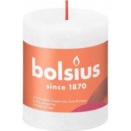 Shine Bolsius Rustiko Bougie En Cire Cylindre Blanc 1 Pièce(s)