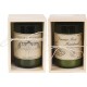 B Coffret En ois Avec ougie Parfumée 40h Au Chateau À La Cire De Paraffine Senteur