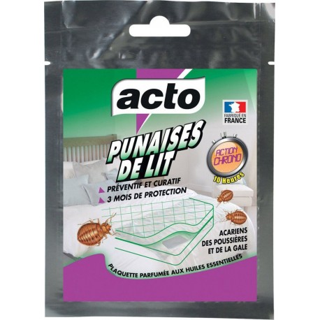 Acto Plaquette Punaises De Lit Répulsive Et Insecticide