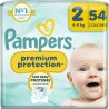 PAMPERS Couches Bébés Premium Protection Taille 2 4-8Kg x54