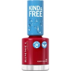 RIMMEL KIND & FREE VERNIS BRILLANT & LONGUE TENUE & SECHAGE RAPIDE POPPY POP RED