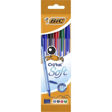 BIC CRISTAL SOFT AST X5