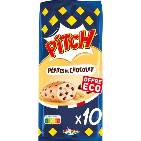 Pitch Pasquier Brioches Pépites de Chocolat x10 375g