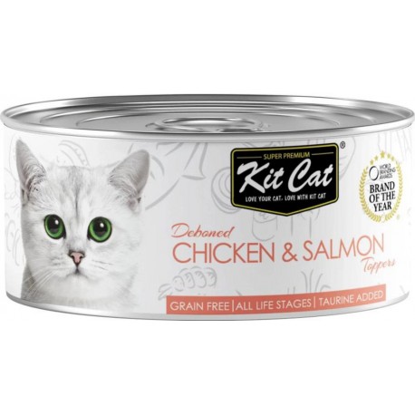 Kit Cat Poulet Et Saumon Pour Chat 24x80g 1.92Kg