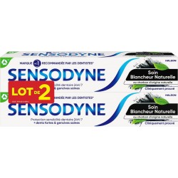 SENSODYNE Dentifrice Soin Blancheur Charbon les 2 tubes de 75ml