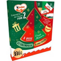 KINDER Calendrier de l'Avent Adultes Chocolat au Lait à Partager 336g