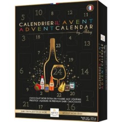 ABTEY Calendrier de l'Avent Adultes Chocolat Noir Fourrés à la Liqueur 270g