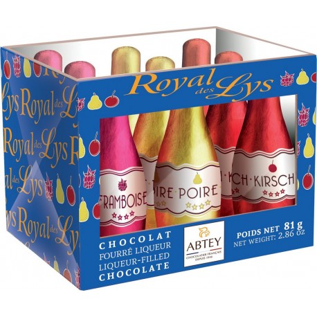 ABTEY Assortiment de Chocolats Noir Fourrés à la Liqueur 80g
